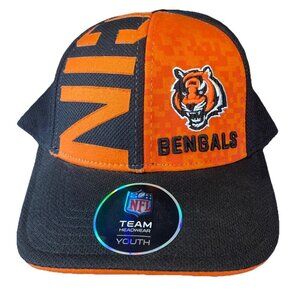 NFL‎ Team Apparel Cincinnati Bengals  Football Flexfit Youth Size Hat Cap NEW